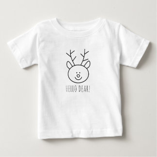 Minuscule Bonjour Chère Reindeer de Noël T-shirt b