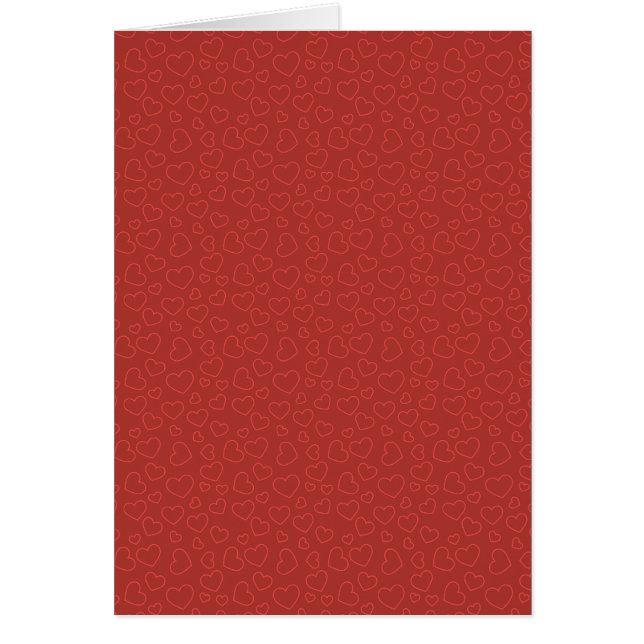 Minuscule carte de design Red Hearts (Devant)
