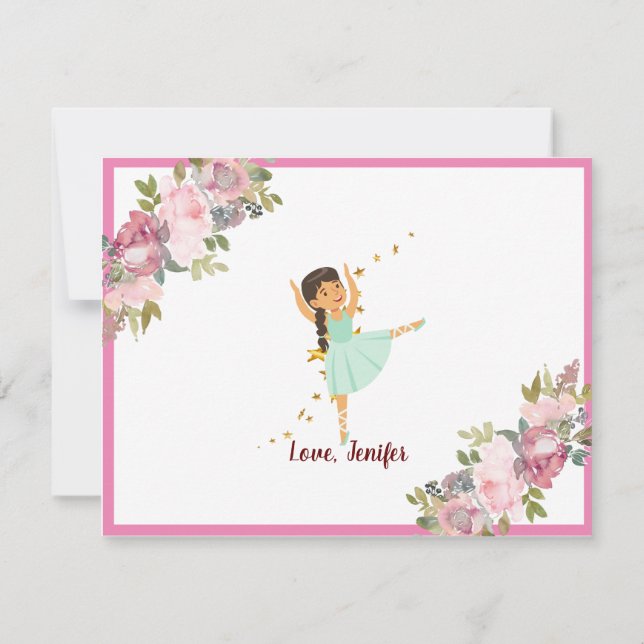 Minuscule danseur | Ballet Floral rose Fête Annive (Dos)