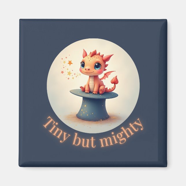 Minuscule mais puissant - Magnet Dragon mignon (Devant)