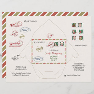 Minuscule Père Noël et Elf Enveloppe Origami do-it