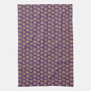 Minuscule Pommes d'or violet serviette de cuisine