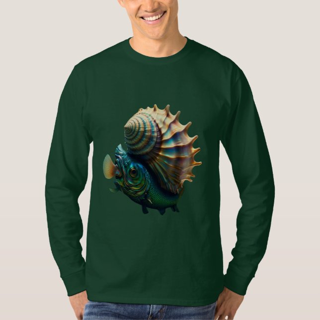 Miracle Fish and Conch" T-shirt à manches longues  (Devant)