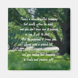 Miracle Of Friendship Poem Magnet
