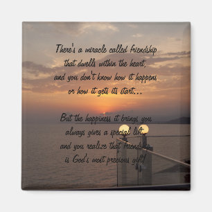 Miracle Of Friendship Poem Magnet