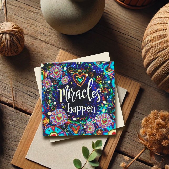 Miracles Happen Foi Bleu Plutôt Inspirant (Créateur téléchargé)