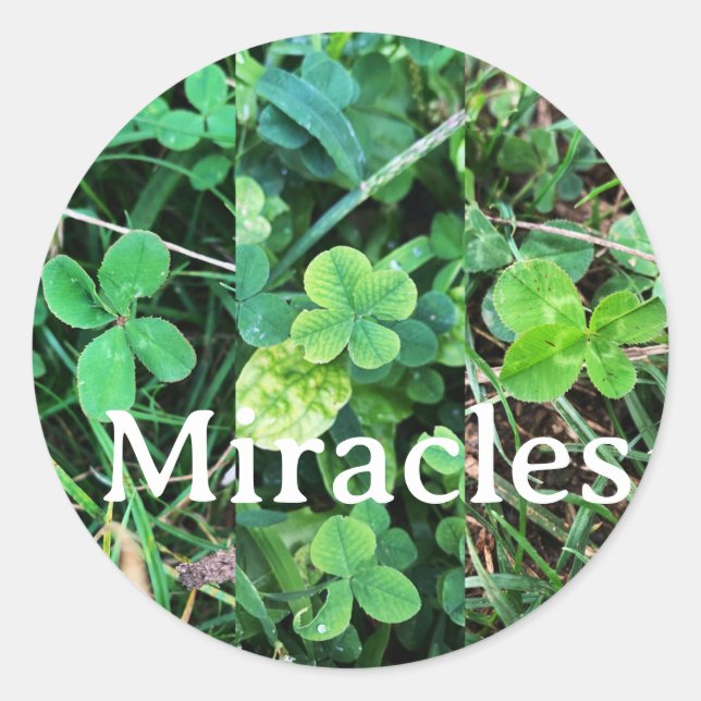 Miracles sticker (Devant)