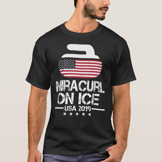 Miracurl On Ice TShirt 2019 pour US Stone Curling (Devant)