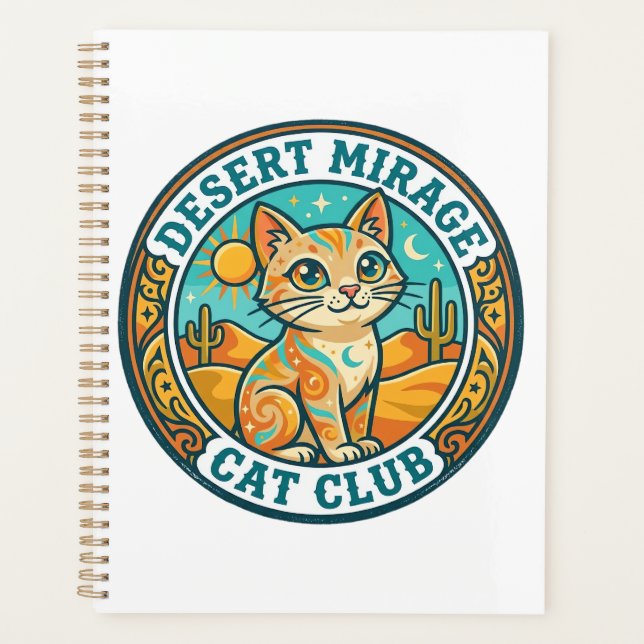 Mirage du désert Chat Idée cadeau pour maman de ch (Devant)