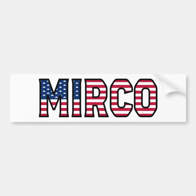 Mirco Nom Vorname USA Aufkleber Sticker Auto (Devant)