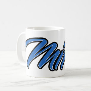 Mirco Prénom Blue Tasse Tasse Café