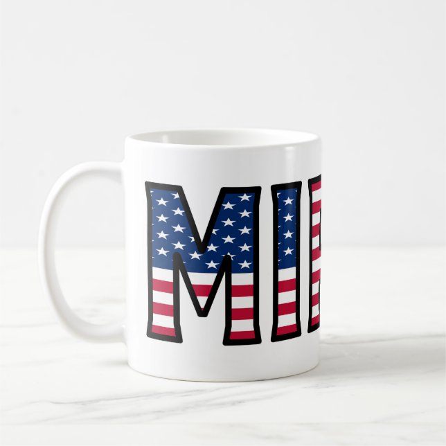 Mirko Nom Prénom USA styled Tasse Café (Gauche)
