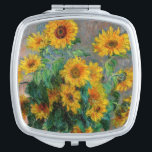 Miroir De Poche Claude Monet - Bouquet de tournesols<br><div class="desc">Bouquet de tournesols / Bouquet de tournois - Claude Monet,  Huile sur toile,  1881</div>