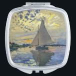 Miroir De Poche Claude Monet - Voilier au Petit-Gennevilliers<br><div class="desc">Bateau à voile au Petit-Gennevilliers / Voilier au Petit-Gennevilliers - Claude Monet,  1874</div>