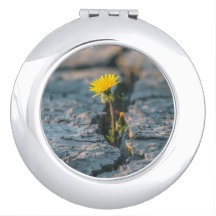 Miroir de Poche Compact Résilient Dandelion