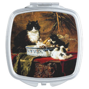 Miroirs De Poche Chat Minou Zazzle Fr