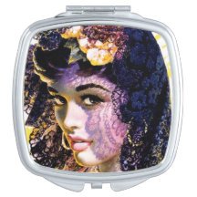 Miroir vintage de Nouveau d'art