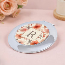 Modèle de monogramme de jolie fleur personnalisé