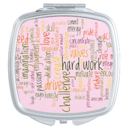 Miroir De Poche Motivation Mots #2, Relance de confiance à chaque