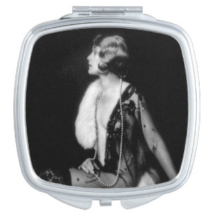 Miroir De Poche Pin vintage de fille de Ziegfeld