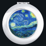 Miroir De Poche soirée étoile vincent van gogh<br><div class="desc">Le célèbre tableau de Van Gogh, "La nuit étoilée". Peint lors de son séjour à l'asile de Saint Rémy dans les années 1880, van Gogh dépeignait les collines ondulantes et les cyprès qu'il voyait depuis sa fenêtre. numériquement amélioré par PixDezines. Copyright © 2008-2016 PixDezines.com™ et PixDezines™ sur zazzle.com. Tous droits...</div>