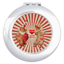 Stripes et Clowns Vintages de Saint-Valentin au co