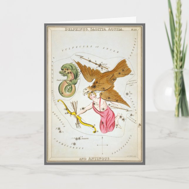 Miroir d'Urania, Carte céleste d'astronomie vintag (Devant)