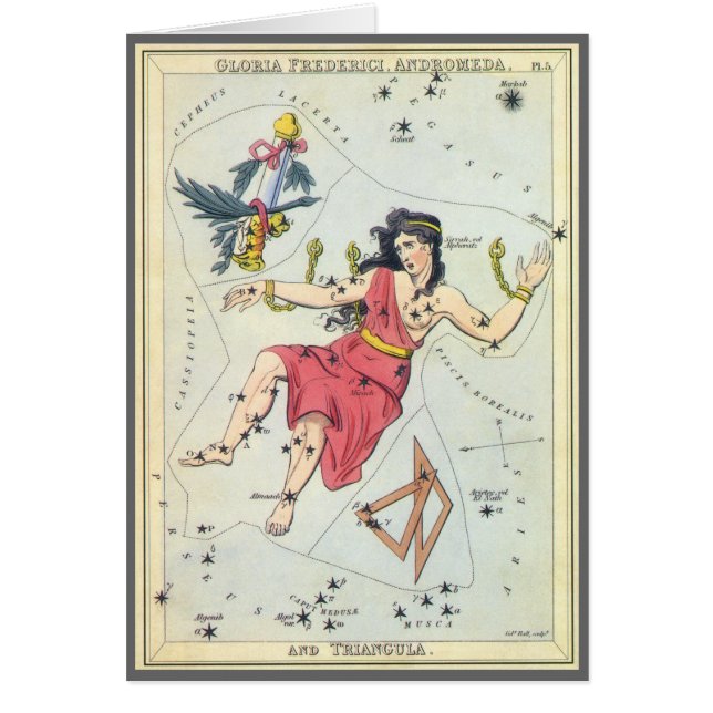 Miroir d'Urania, Carte céleste d'astronomie vintag (Devant)