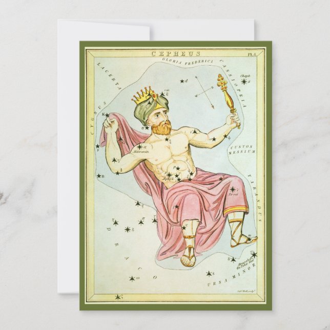 Miroir d'Urania, carte céleste d'astronomie vintag (Devant)