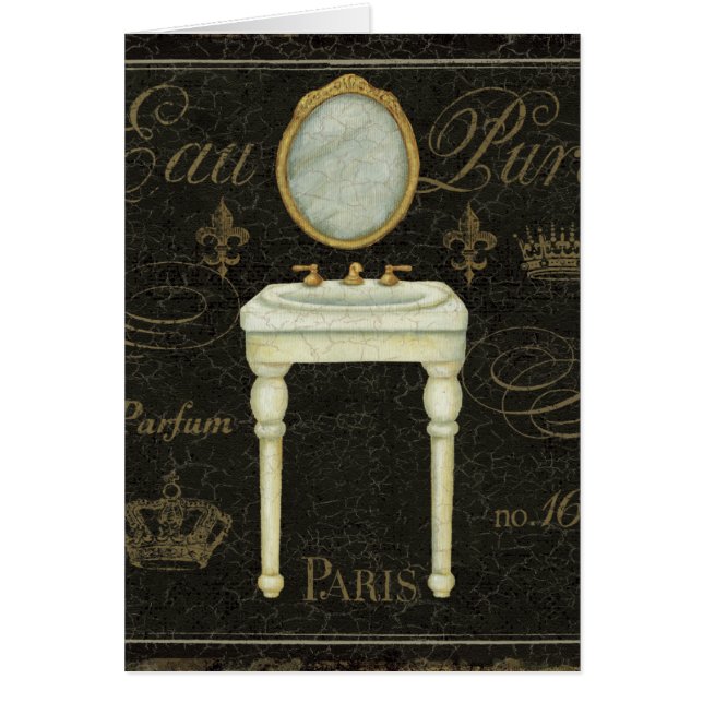 Miroir vintage et évier (Devant)