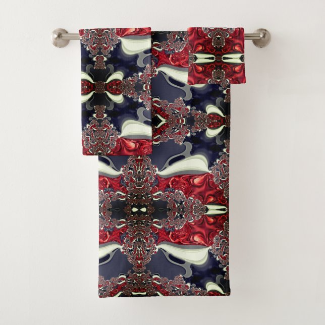 Mirror image generating repeated shape, over white (En situation)