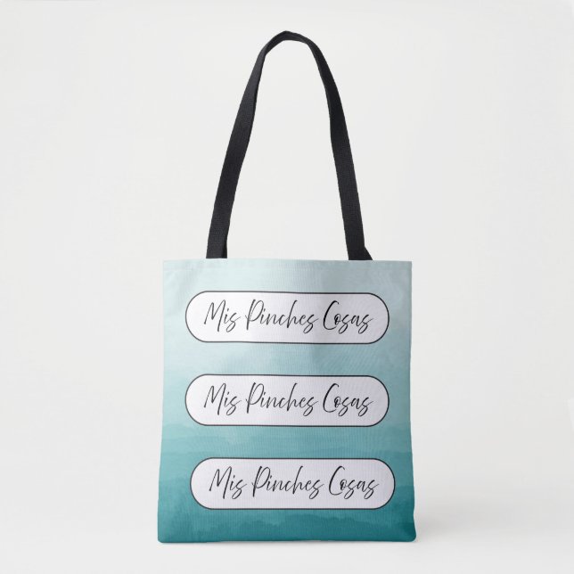 Mis pinches cosas shopping reusable tote bag (Devant)