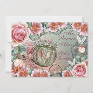 Mis Quince Anos, Princesse Invitation d'anniversai