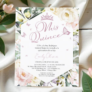 Mis Quince   Photo Quinceañera Invitation espagnol