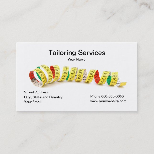 Mise sur pied du carte de visite de services (Devant)