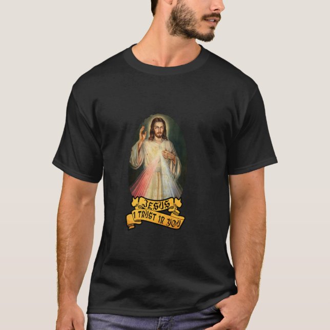 Miséricorde divine catholique pour T-shirt dévot (Devant)