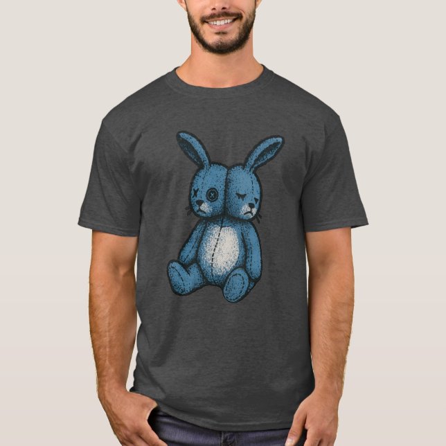 Misfit Blue Plush Rabbit T-Shirt (Devant)