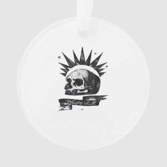 Misfit Skull Creative Character ArAcrylic Ornament (devant)