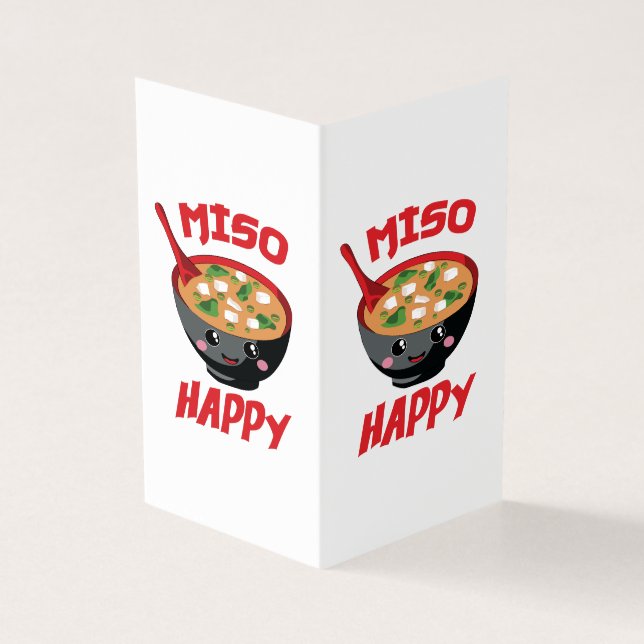 Miso Happy Funny Food Kawaii (Outside)