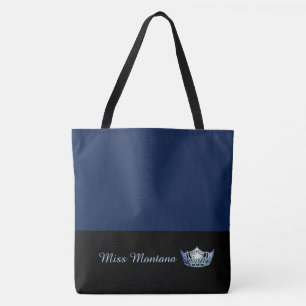 Miss America Frost Blue Crown Sac fourre-tout-Larg