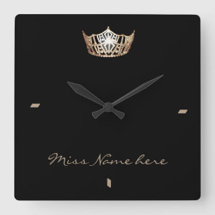Miss America Gold Crown Horloge