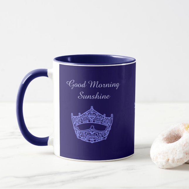 Miss America Good Morning Sunshine Crown Mug (Avec donut)