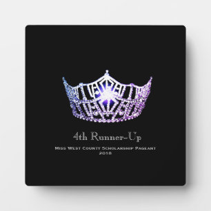 Miss America Lilac Crown Runner up Plaque