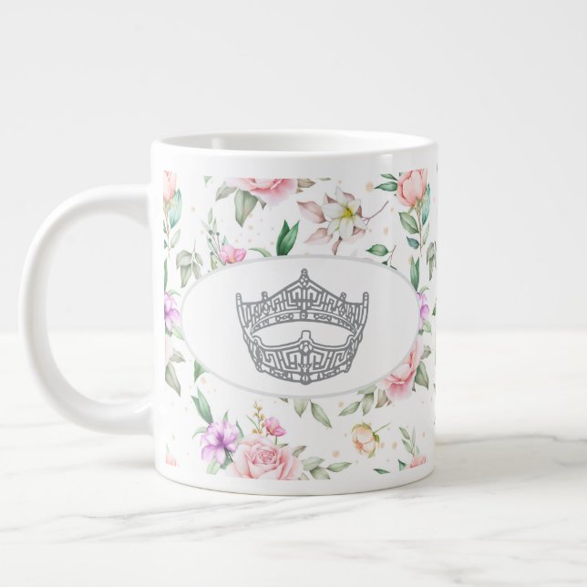 Miss America Pageant Crown Jumbo Mug (Gauche)