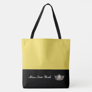 Miss America Sac fourre-tout Argent Couronne Grand
