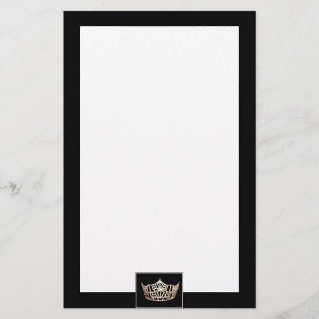 Miss America State style papeterie Crown (Devant)