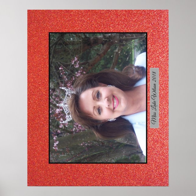 Miss America USA Custom Parties scintillant Poster (Devant)