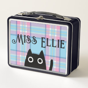 Miss Ellie et Chat Black Lunchbox