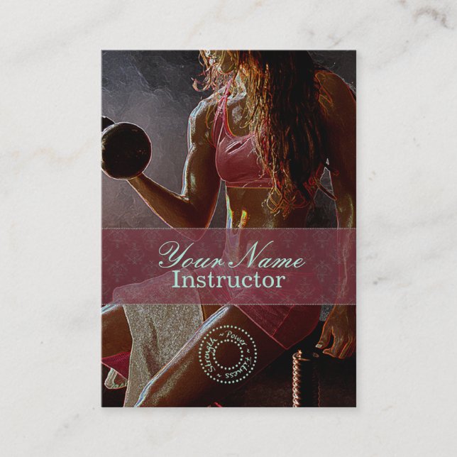 Miss Fitness IV - Carte de visite (Devant)