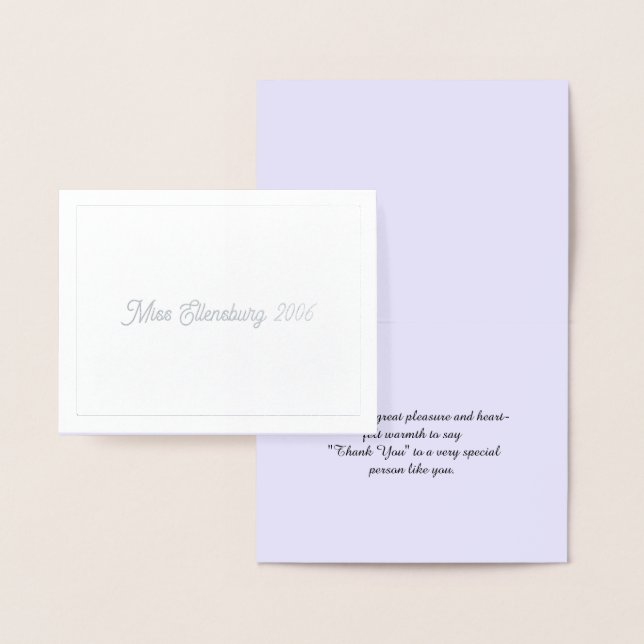 Miss Mme USA America Carte de remerciements (Affichage)